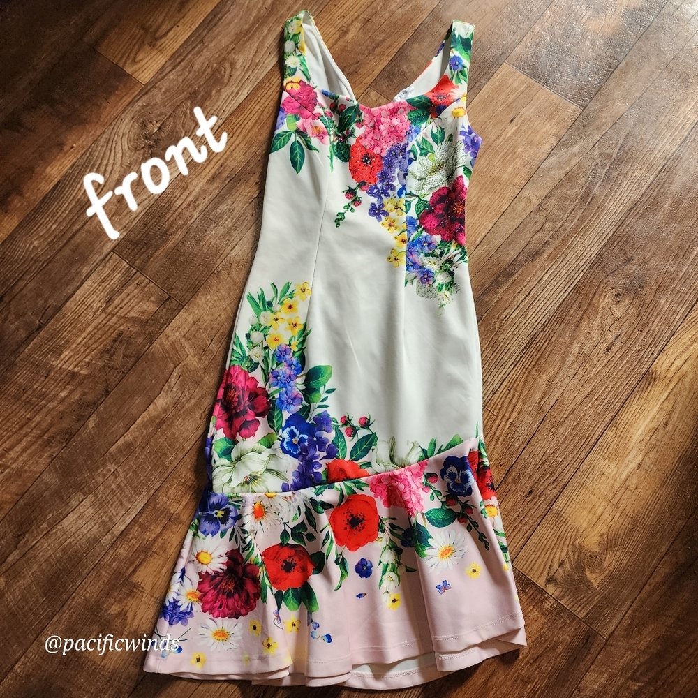 VENUS EMBELLISHED SWING DRESS SIZE XS FLORAL